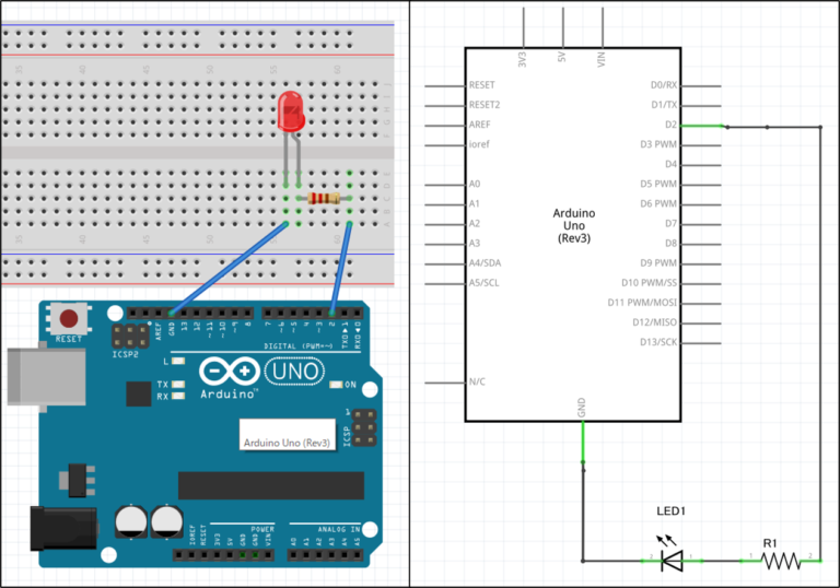ED点滅の回路図