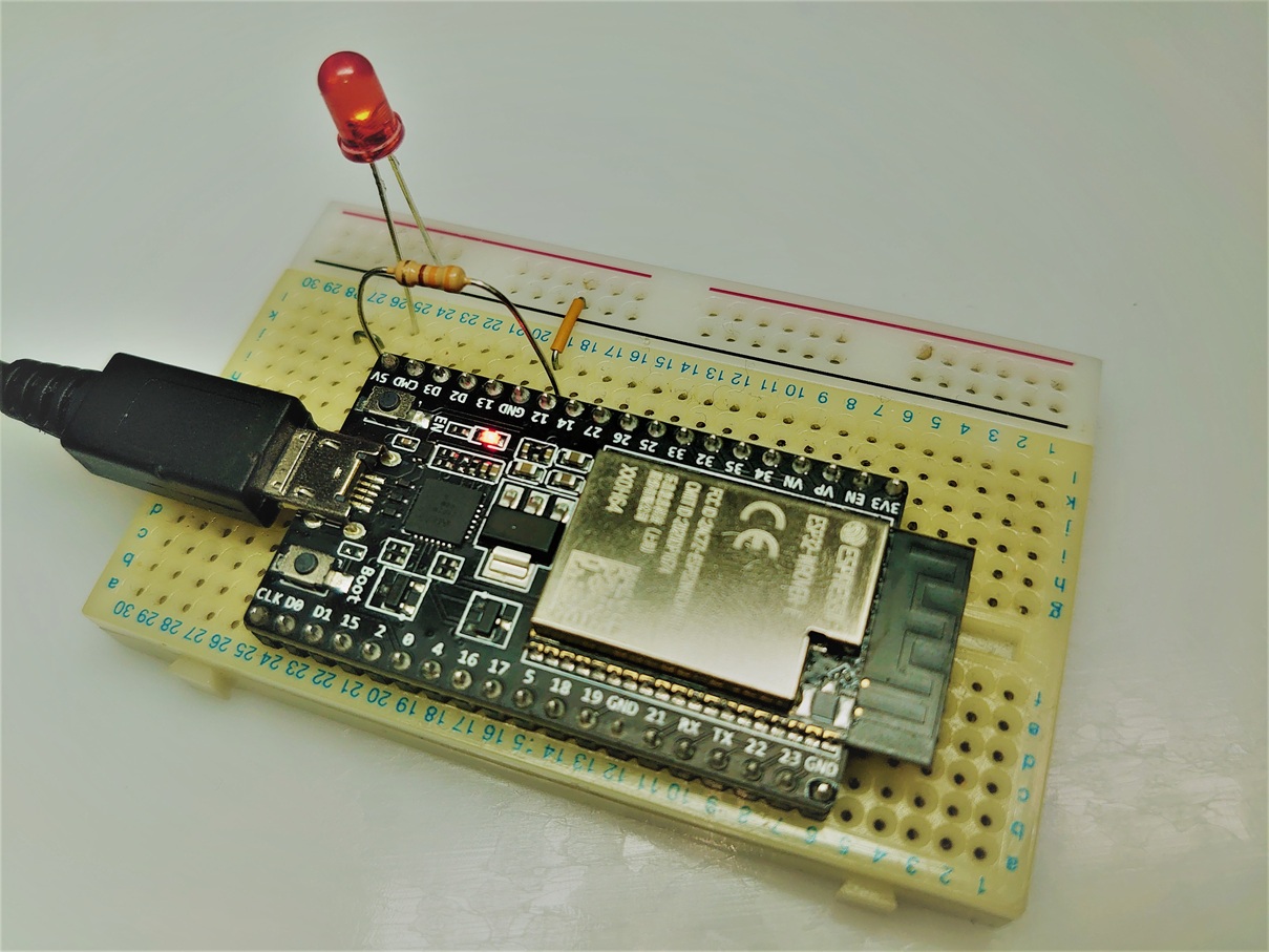Lチカ用回路(実装)
