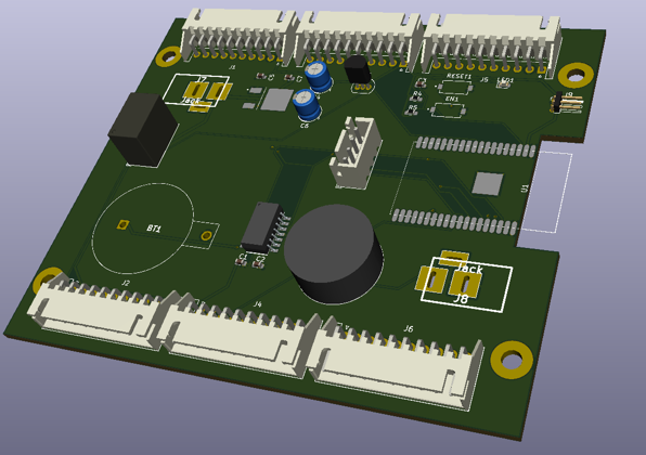 KiCad部品配置図1