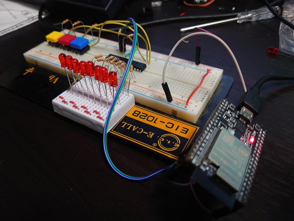 ブレッドボードへの実装