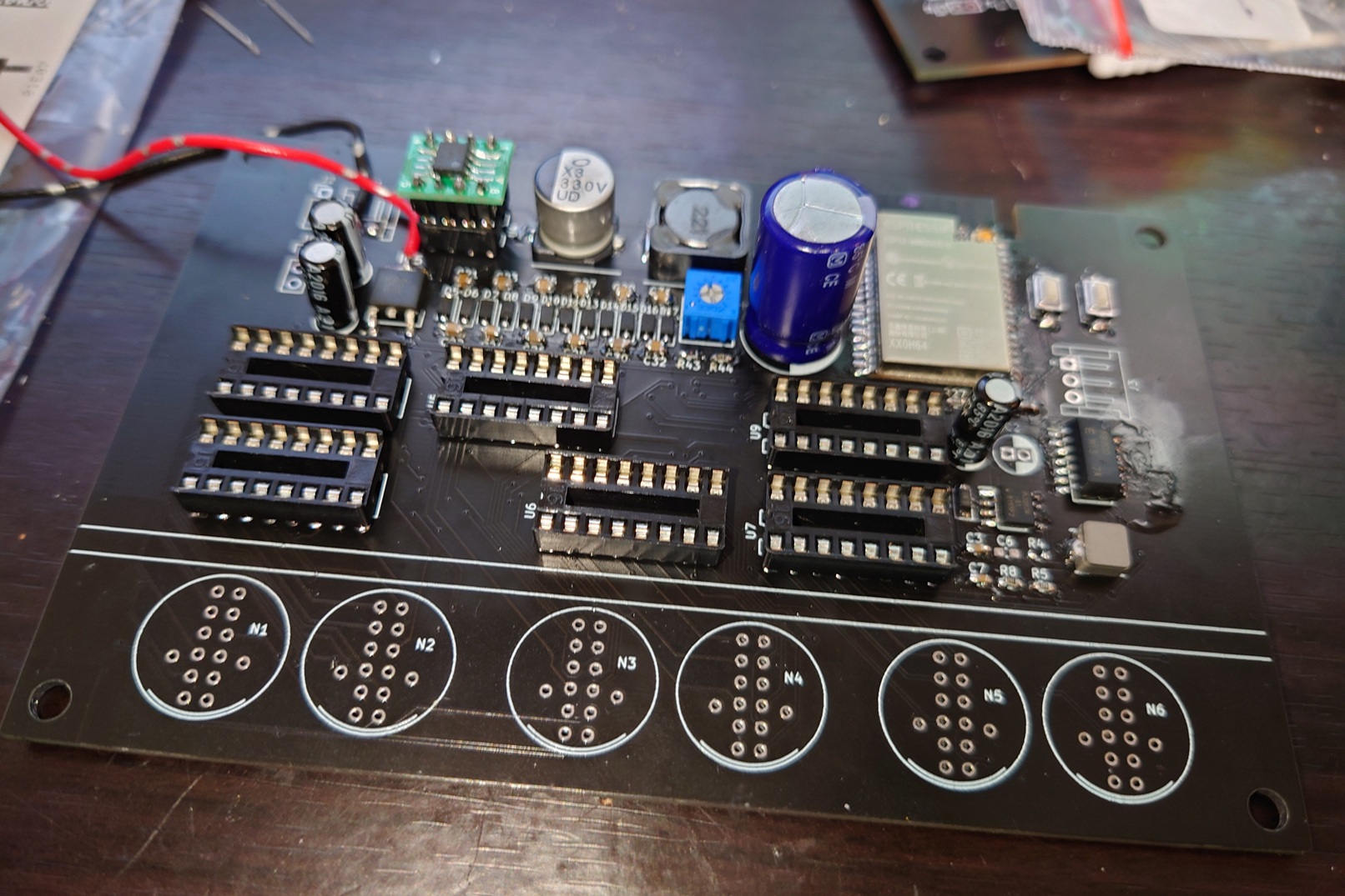 部品実装後の基板