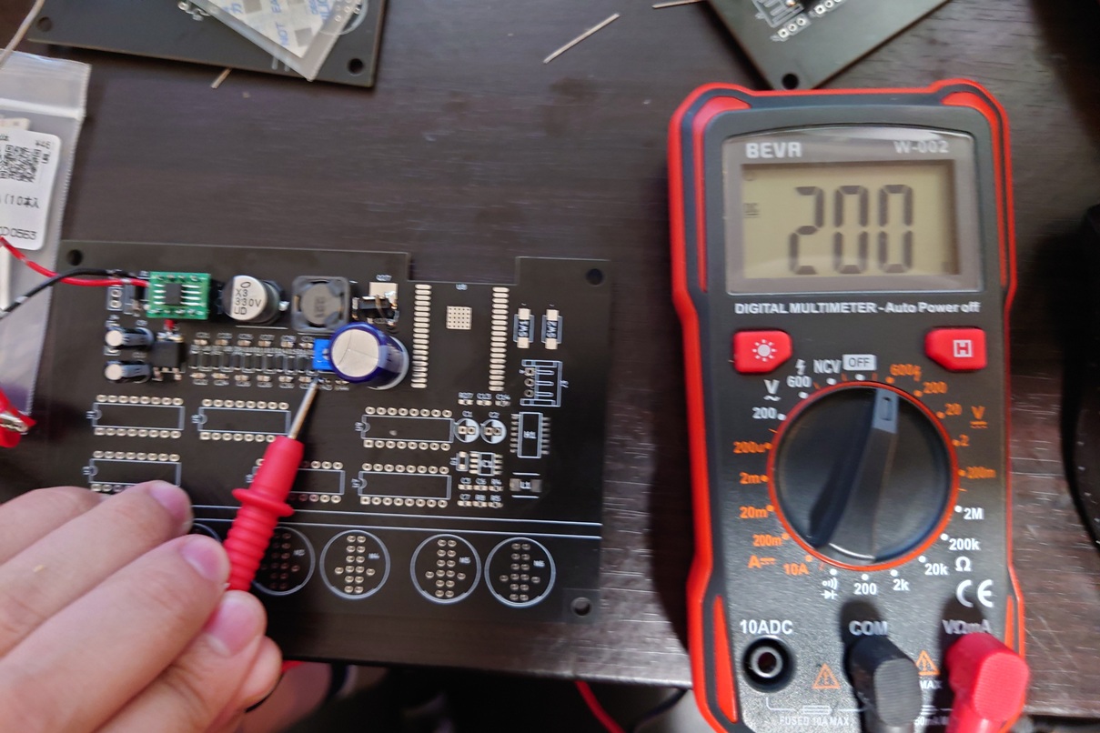 昇圧回路の電圧確認