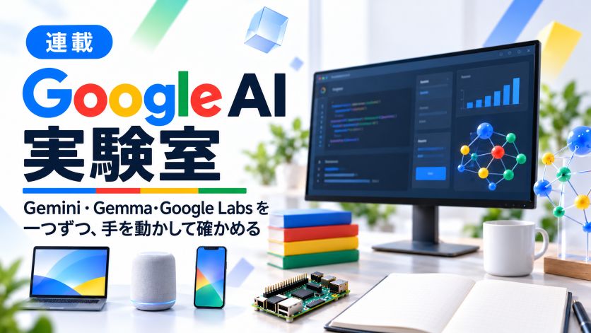 【連載】Google AI 実験室 ― Gemini・Gemma・Google Labs を一つずつ、手を動かして確かめる