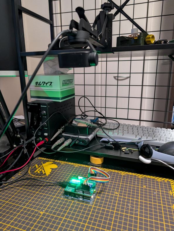 カメラ設置の様子