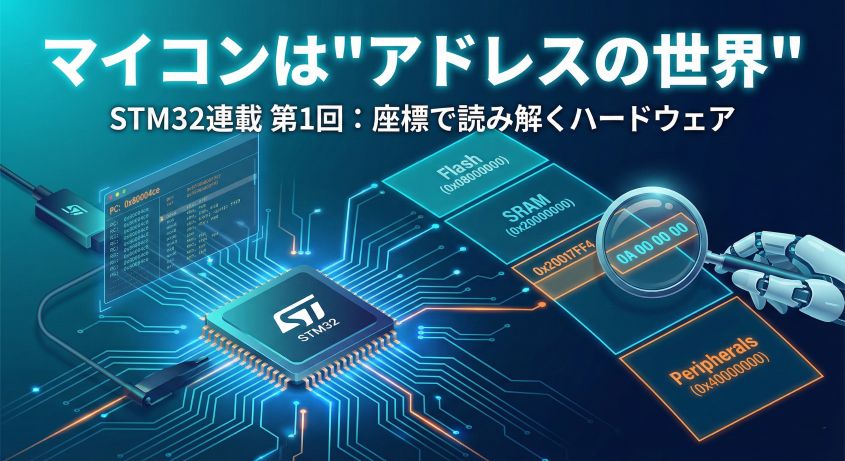 【STM32連載 第1回】マイコンは"アドレスの世界" ― 座標で読み解くハードウェア ―
